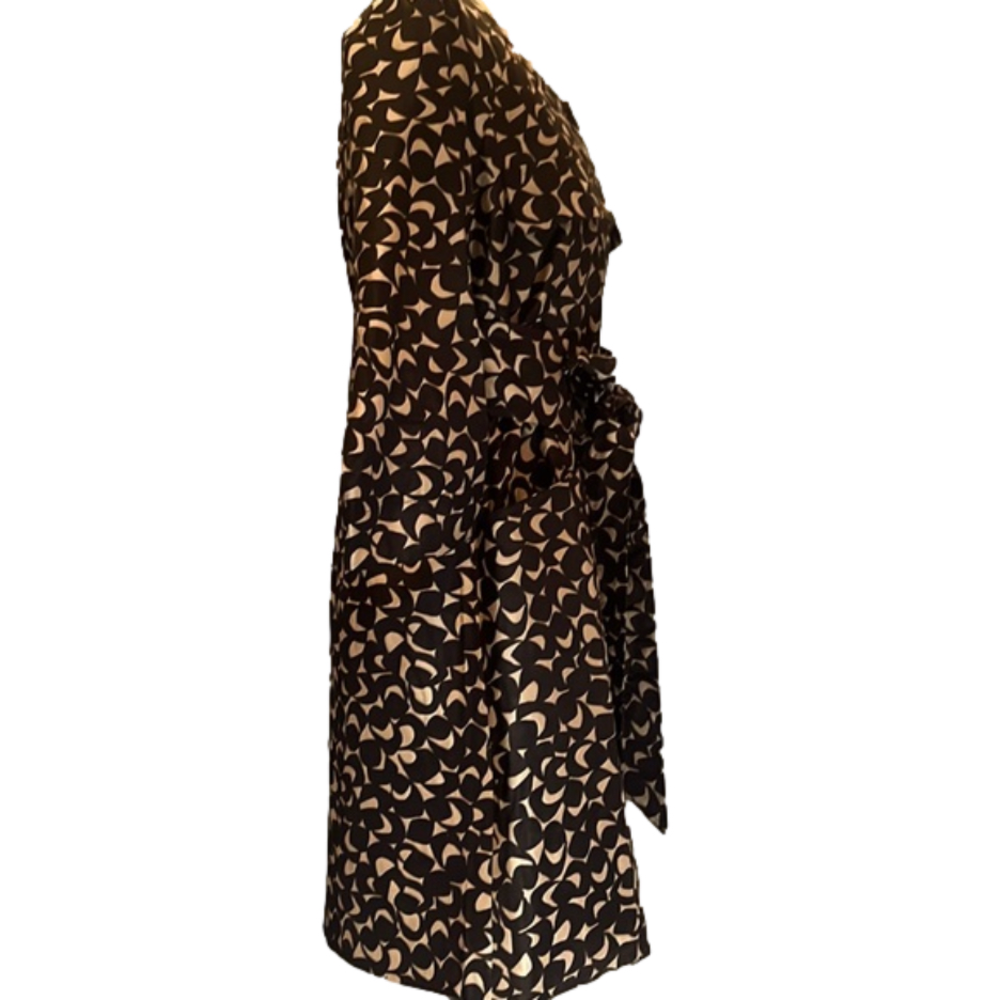 HOSS Silk Trench Shirt Dress Coat Size 40 (S) - Picture 4 of 7